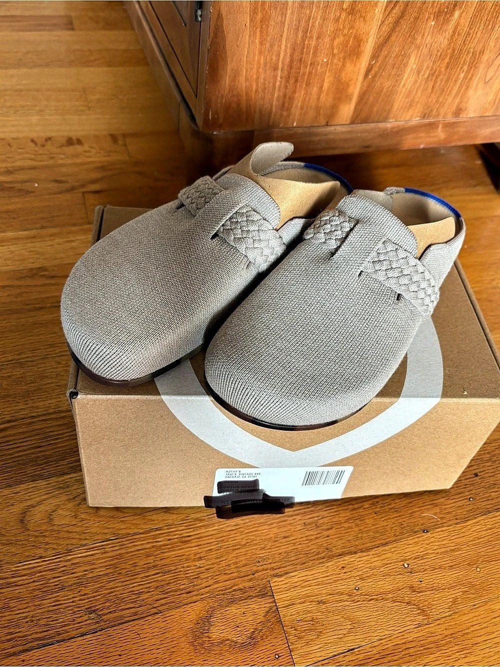 Rothy's The Braid Clog Dove Cream Clogs Braided Mules New In Box
